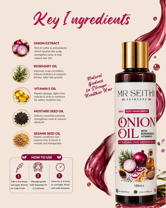 Onion Infused Hair Oil