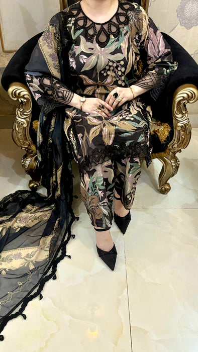 Black Bloom (Stitched)